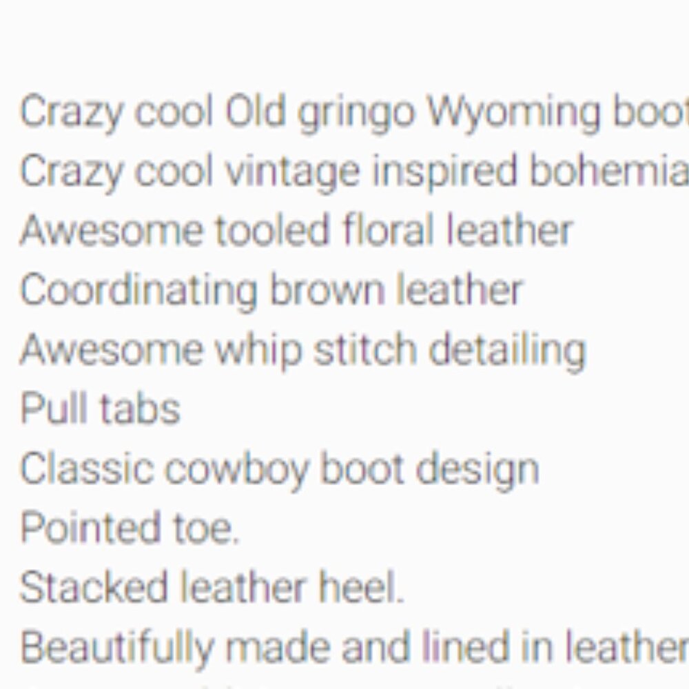 Old Gringo Tooled Wyoming Boots - Picture 8 of 12